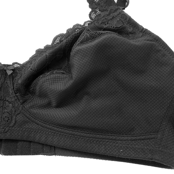 Change Bra Florence Wireless Full Cup Black Lace Lingerie Sexy Size 36 E New Tag - Picture 3 of 6